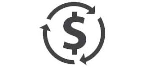 dollar sign with arrows icon